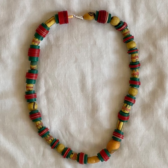 African Beaded Necklace - Picture 2 of 3